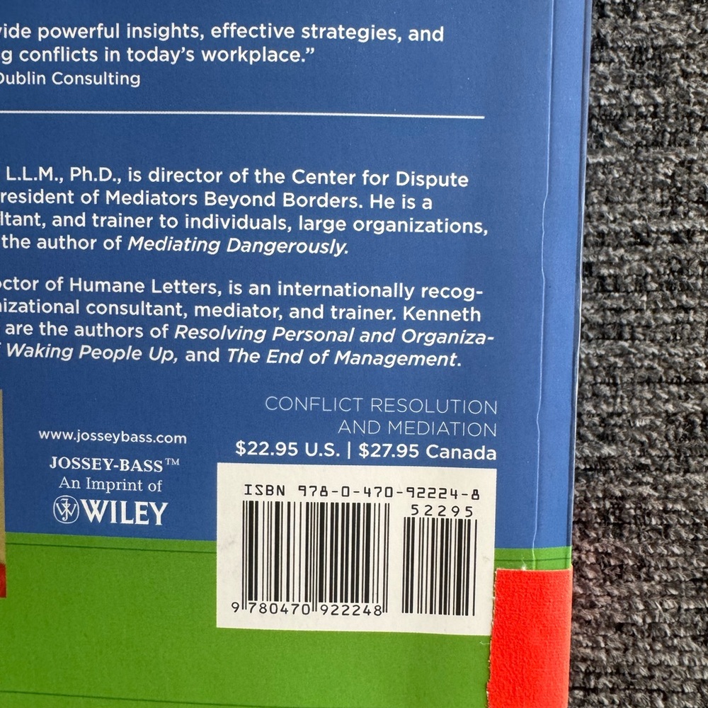 Resolving Conflicts at Work Book - Picture 3 of 3